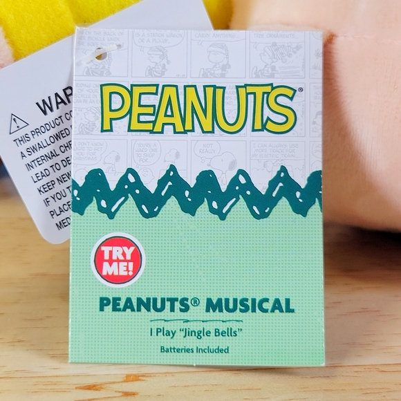 Dan Dee Peanuts Musical Friends Charlie Brown 8" UltraSoft Christmas Plush NWT - Picture 7 of 8